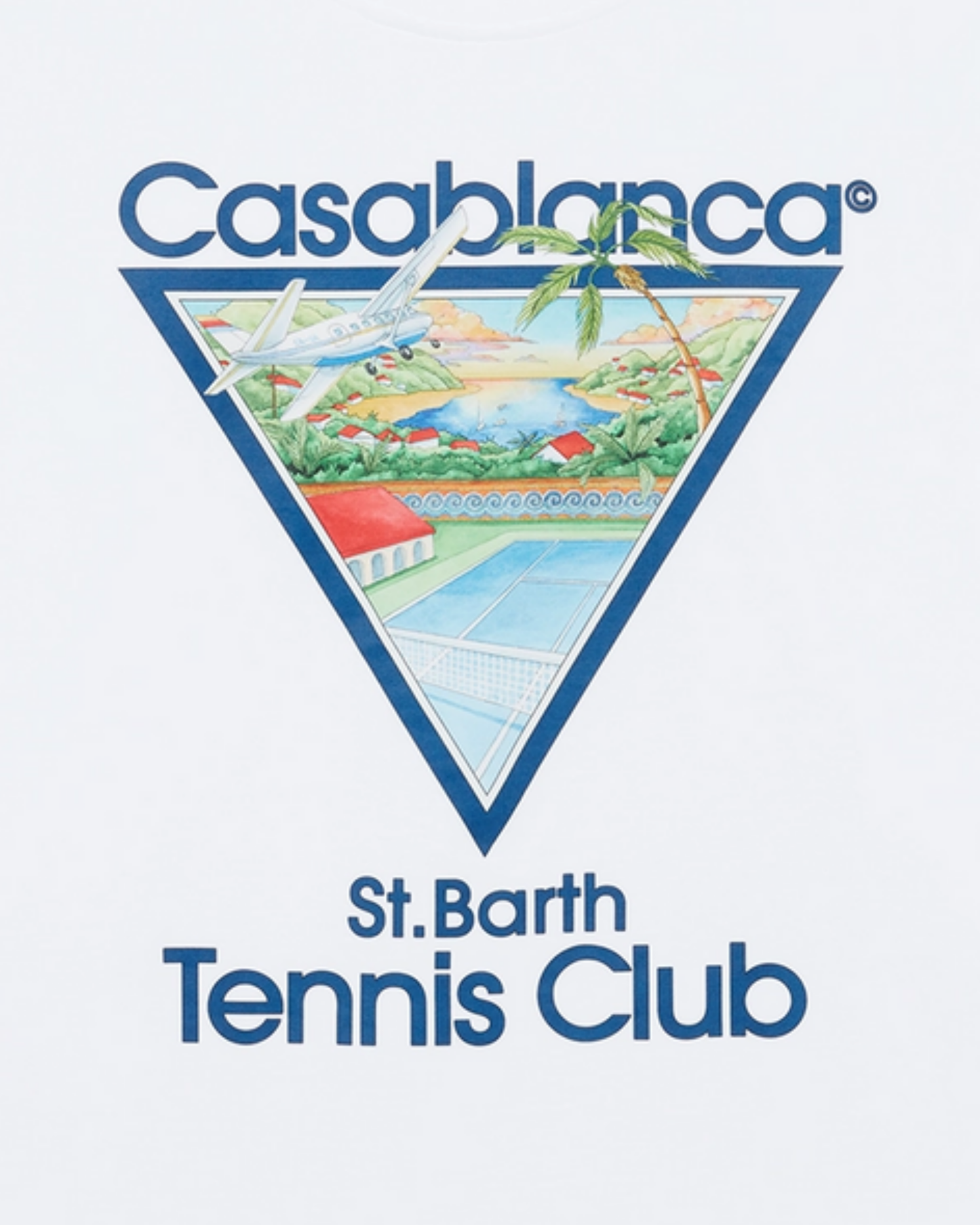 Casablanca St.Barth Tennis Club Unisex Tee